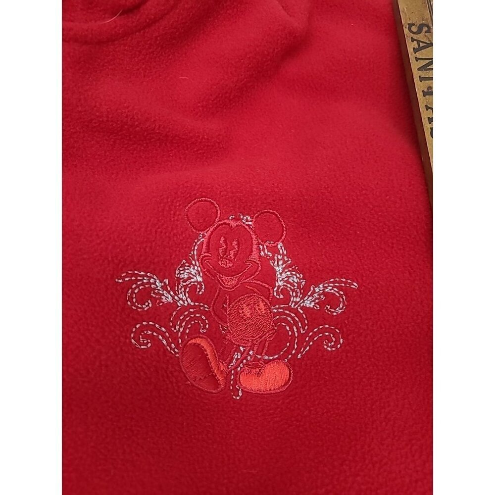Walt Disney World Resorts Fleece Hooded Jacket Women's Sz 2X Embroidered Mickey - Picture 7 of 10